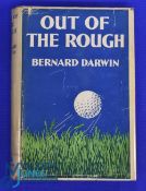 Out of the Rough - Bernard Darwin Hardback Book c1932 - small wear/tear to dust jacket, writing on
