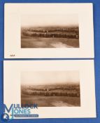 Rare 1907 James Braid v Arnaud Massey golf match post cards (2) - played at Deal and followed by a