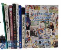 Eight Golf Collecting Reference Books - a Century of Golf Cards 1993 Bruce Berdock and Michael Baier