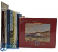 9x Golf Cub Histories Books, to include 200 Years of Golf At Royal Aberdeen Golf Club, ltd edition