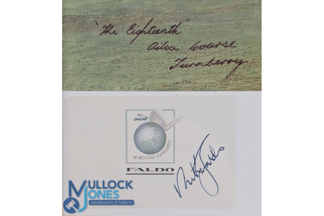 1999 Jaguar World Golf Tournament the Ailsa Course Turnberry 18th Hole, signed print - Nick Faldo - Image 2 of 2