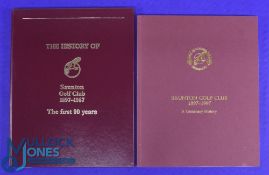 Two Saunton Golf Club History Books - The History of Saunton Golf Club 1897-1987 The First 90