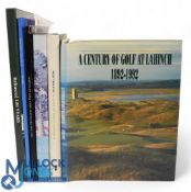 Six Golf History Books - A Century of Golf at Lahinch 1892-1992 Edna Glynn, Wentworth A Host of