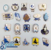 20x Vintage Speedway Enamel Motor Sport Badges, Ipswich Witches a good selection, some made by