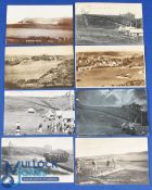 Interesting collection of early (Royal) Cromer Golf Links (1888) b&w postcards (8) with historic