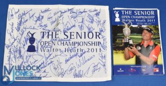 2011 Walton Heath Senior Open Golf Championship signed package (2) to include a profusely signed