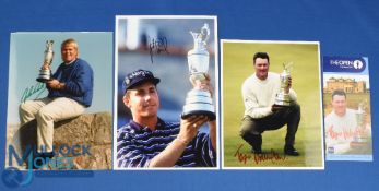 Collection of US Players Open Golf Champions signed press size colour photographs and Spectator