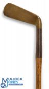 Bussey and Co of London 'Thistle' patent steel socket brass head straight blade putter still