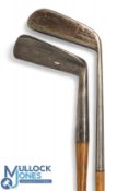 Winton DoDo patent wide flanged sole straight blade metal putter with oval hosel t/w an Oke patent