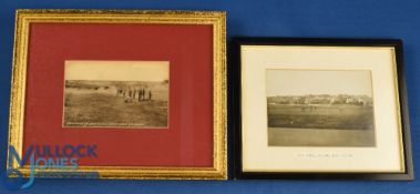 2x early well known golf course b&w photographs c. 1900 - to incl 'Westward Ho! Golf Links - The
