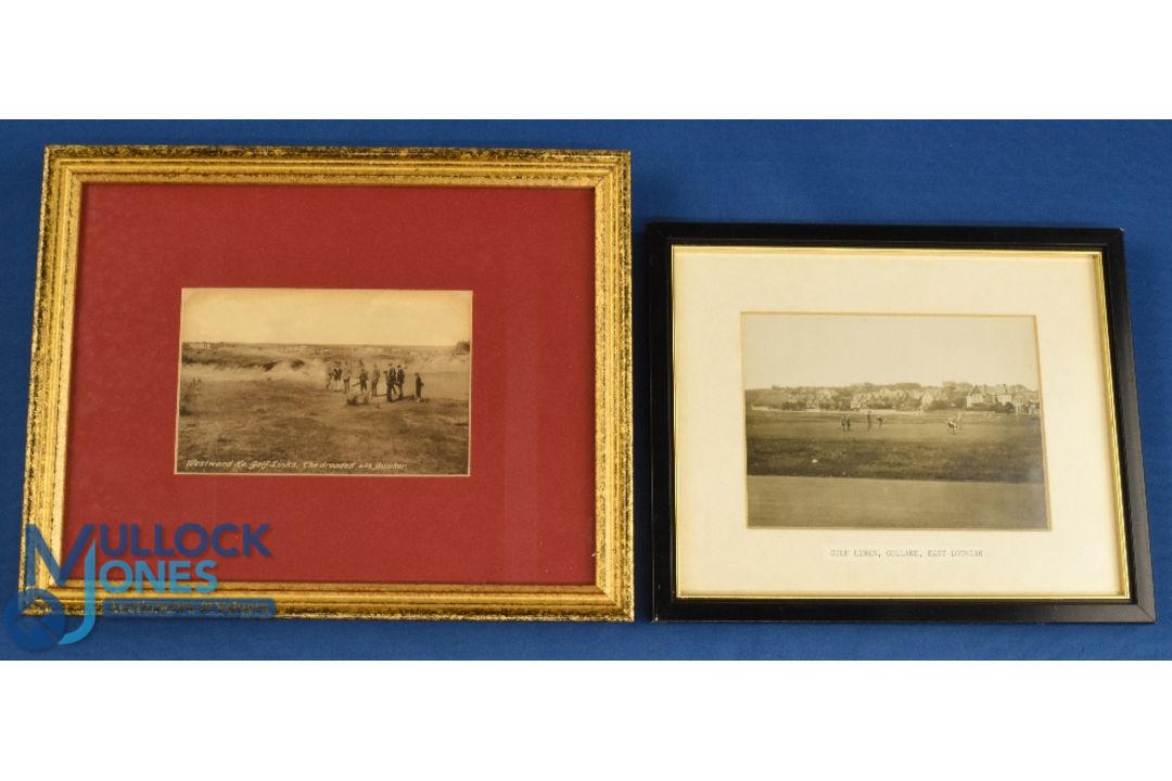 2x early well known golf course b&w photographs c. 1900 - to incl 'Westward Ho! Golf Links - The