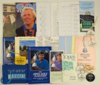 1993 The Open Golf Championship Marshall Hole Controller Arm Band, Tickets, score cards media