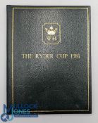 Walton Heath Golf Club 1981 Ryder Cup official presentation to teams and officials, limited