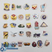31x Vintage Assorted Speedway Motor Sport Enamel Badges with teams Boston, Bradford, Bristol,