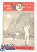 1961 Brazilian Open Golf Championships Programme. The Brazil Open or Aberto do Brasil is an annual