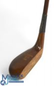 AH Scott of Elie socket neck wooden mallet head putter - showing the Lion above the Crown mark to