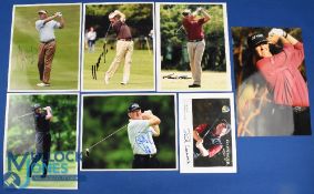 Collection of European PGA Tour major winners and Ryder Players signed colour press size and
