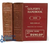 The Golfers Handbook & Yearbook 1938-1939 - illustrated with photographs and advertisements, red