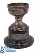 Silver Course Record Trophy - Score of 68 - With crossed clubs hallmarked Birmingham 1937
