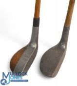 2x Alloy mallet head putters incl The Huntly mallet head with very rounded sole and thumb grooved