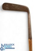 Unusual James Anderson of Thorpe Bay long bladed putter showing the Gibson star mark, square