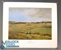 Turnberry Ailsa Course Print by M Chadwick signed by Gary Player ready to frame - size #43cm x52cm