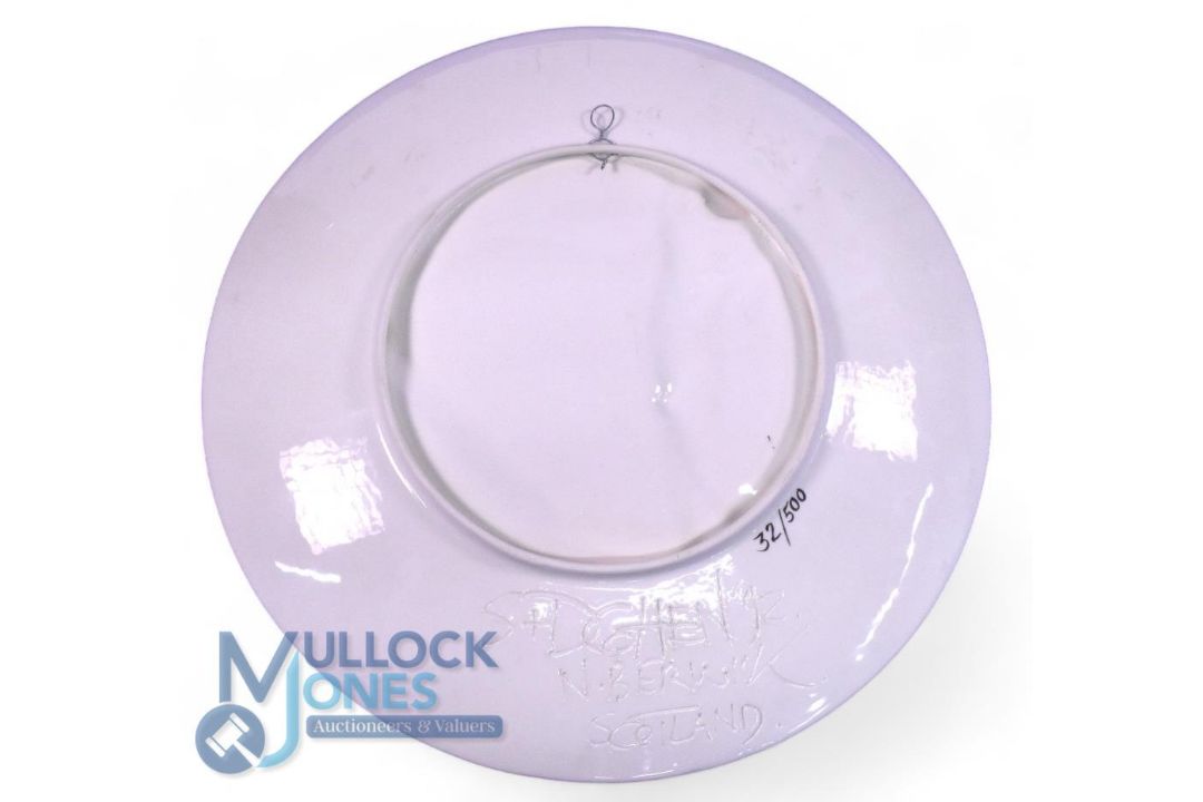 Muirfield centenary plate by S & D Chen 1992 limited edition 32/500, 30cm diameter featuring a - Image 2 of 2