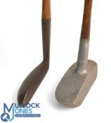 2x Interesting putters features 'The Toby' shallow narrow, metal mallet head showing the Winton