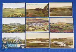 Interesting collection of early Gleneagles Hotel and Golf Links coloured postcards from the 1920s