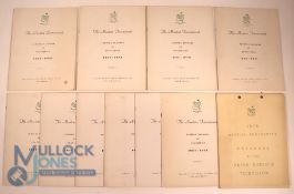 1968-1979 Masters Tournament Scoring Records & Statistics Booklet compiled by Bill Inglish -