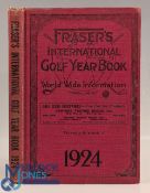 1924 Frasers International Golf Yearbook - full of worldwide information, adverts, and illustrations
