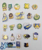 23x Vintage Speedway Enamel Motor Sport Badges, Kings Lyne x9, Rye House Rockets x9, Sheffield x5, a