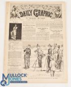 Scarce 1891 Golf related edition Daily Graphic Illustrated Newspaper - publ'd London Tuesday April
