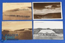 Collection of early Aberystwyth Links B&W postcards from the early 1900s onwards (4) to include