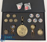 2010 Ryder Cup Celtic Manor Presentation Gift Set, a boxed set of tee markers, ball markers, divot