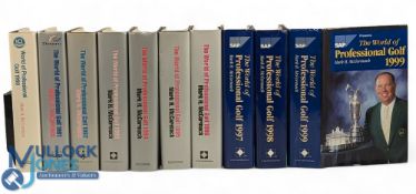 World of Professional Golf Yearbooks, a complete run, from 1990-1999 - all in D/js and good clean
