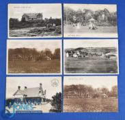 Collection of various early Irish Golf Links b&w postcards (6) to include Greenore, 3x Antrim,
