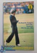 Autographs - Signed 1985 St Georges Open Golf Championship programme signed by the winner Sandy