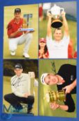 4x Swedish Golf Players Tournament winners signed press colour photographs to incl Robert