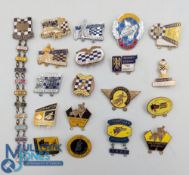 19x Vintage Speedway Enamel Motor Sport Badges, of Hackney Hawkes x11 Wolverhampton x8, a good