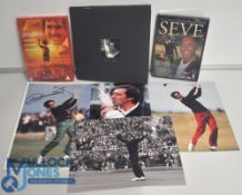 Seve Ballesteros (1957 - 2011) Collection. Steve's Memories book with CD, 4 Press photographs,