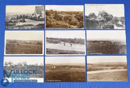 Collection of early Crowborough Beacon Sussex golf links b&w postcards from the early 1900s