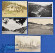 Collection of various golf links from around the world b&w postcards from 1910 onwards (5) to