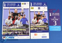 2007 Muirfield Seniors Open Golf Championship signed programme et al - signed by 15x Major and PGA