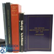 Six Golf Books - The British Professional Golfers 1887-1930 A Register 1994 Alan F Jackson, Links of