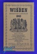 John Wisden's Cricketers Almanack 1943 - Softback in good condition with a small writing inside