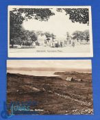 2x Interesting Scottish Missing Golf Links b&w postcards - to incl 'Golf Links Alexandra Park (