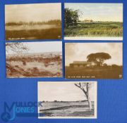 Interesting collection of early African Golf Links b&w and coloured postcards from the 1920s onwards