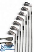 Set of Jack Nicklaus MacGregor 'Muirfield' Golf irons (9) incl 2-9 and SW, tour forged engraved,