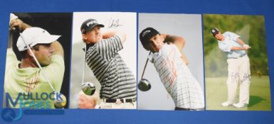 Collection of US Players PGA Tour and major winners signed coloured press size photographs (4) to